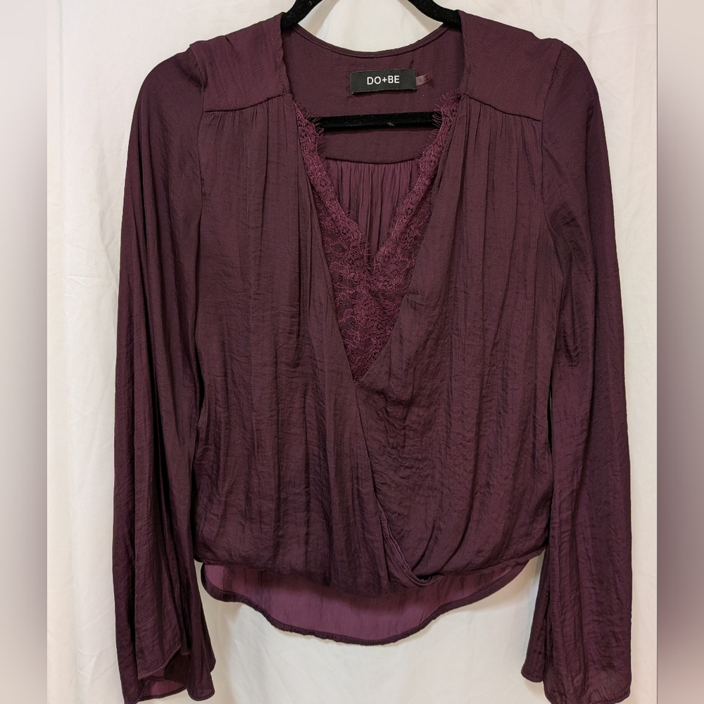 DO+BE Women's Deep Purple Blouse